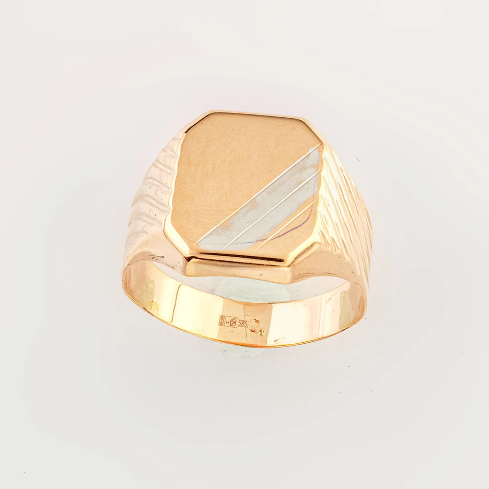 Кольцо из желтого золота 585 пробы