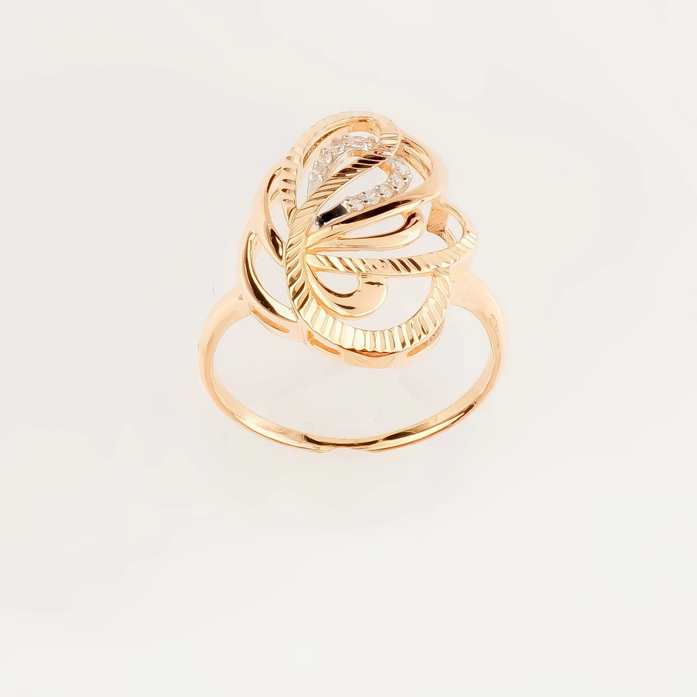 Кольцо из красного золота 585 пробы