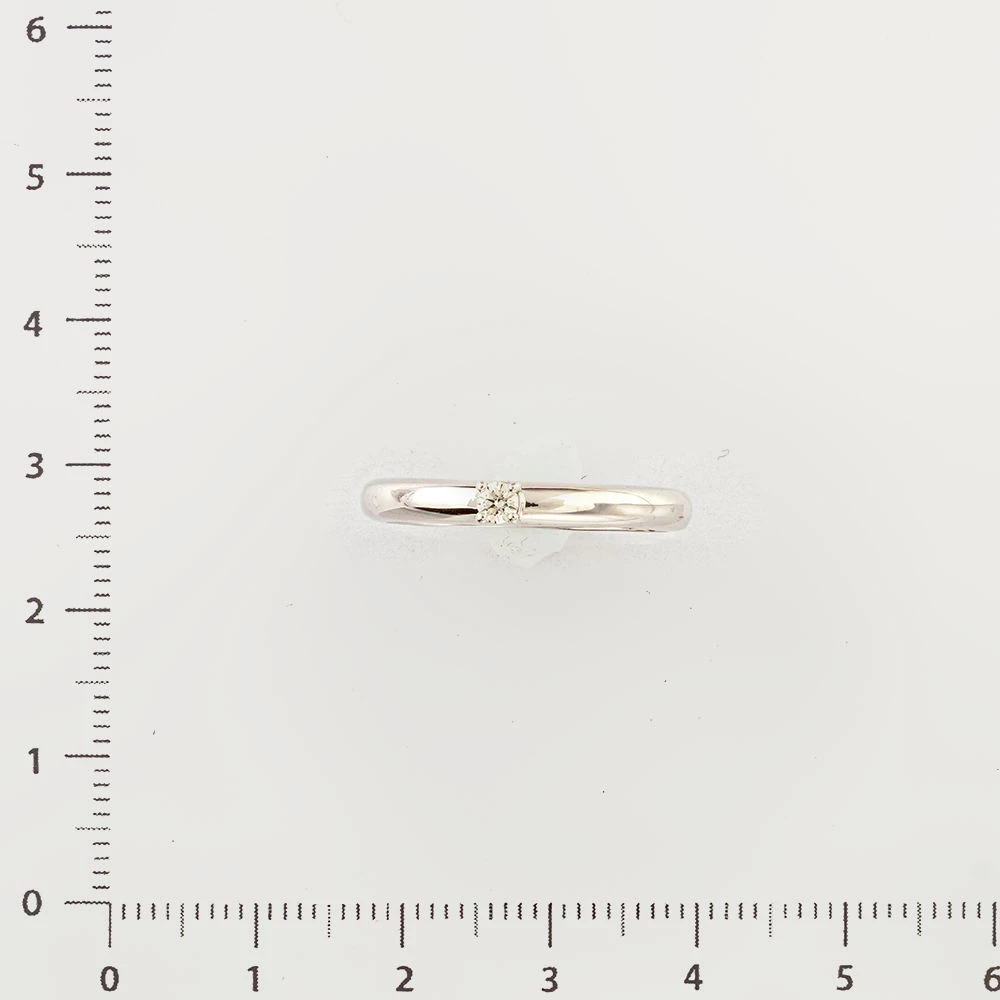 Кольцо с бриллиантом из белого золота 585 пробы