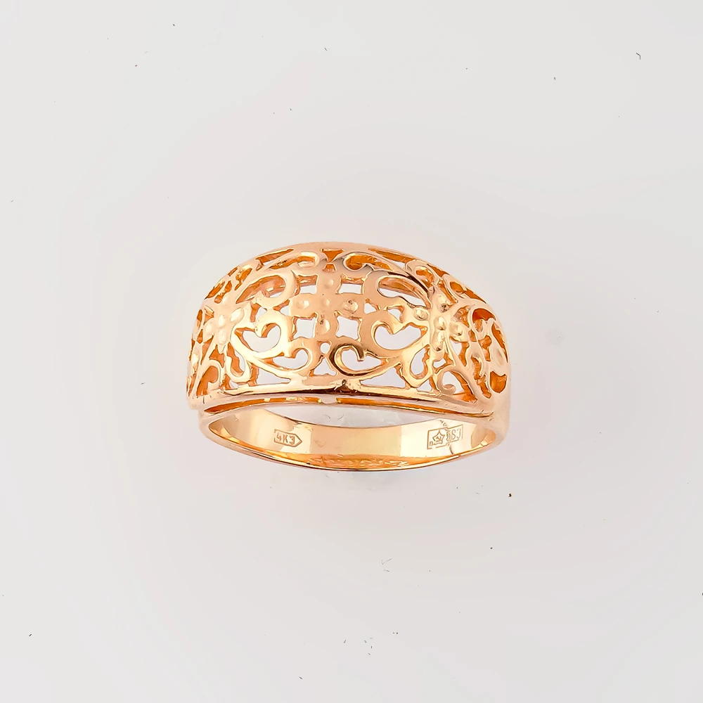 Кольцо из красного золота 583 пробы