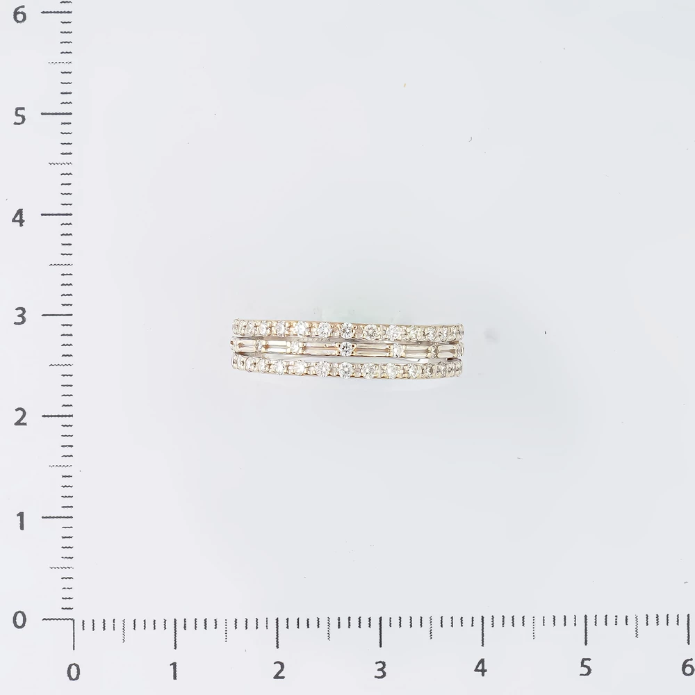 Кольцо с бриллиантом из белого золота 585 пробы