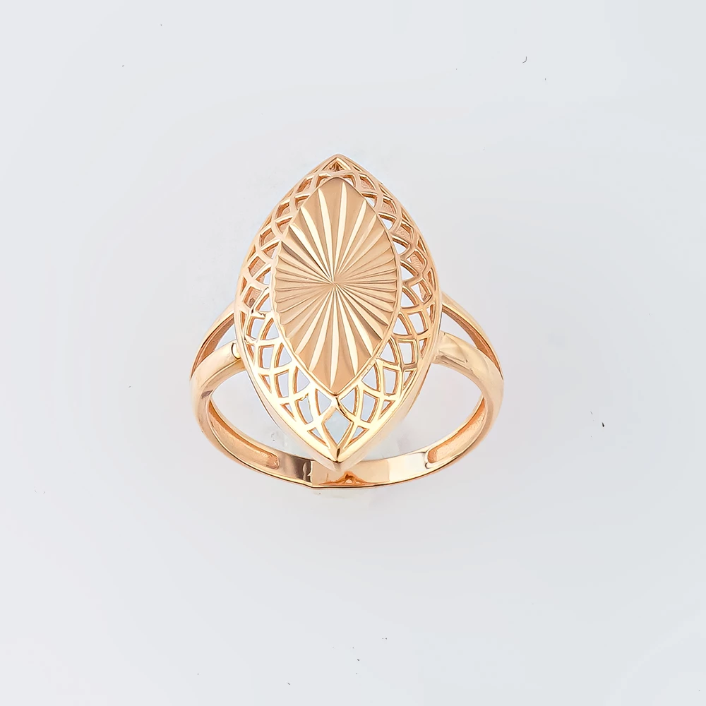 Кольцо из красного золота 585 пробы