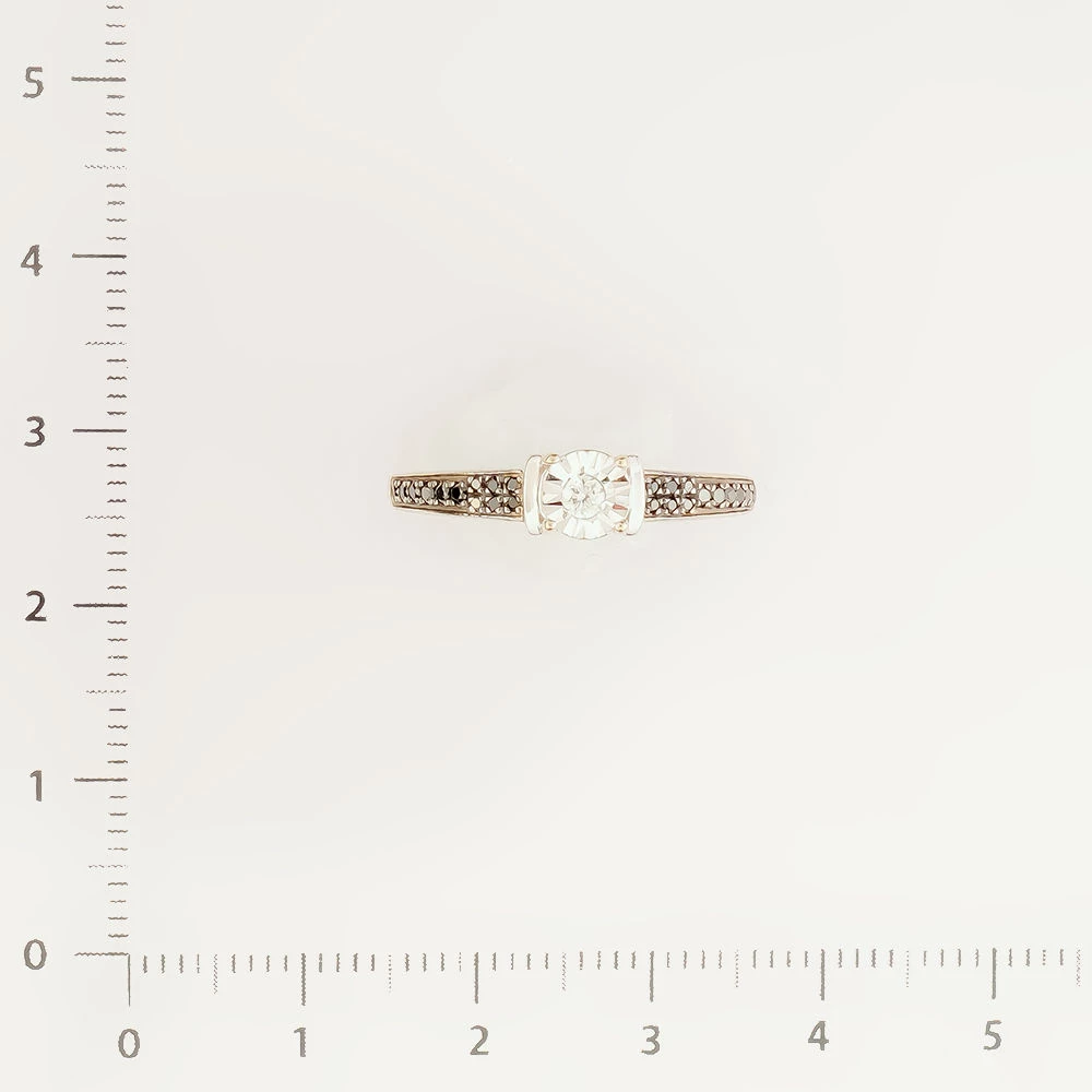 Кольцо с бриллиантом из белого золота 585 пробы