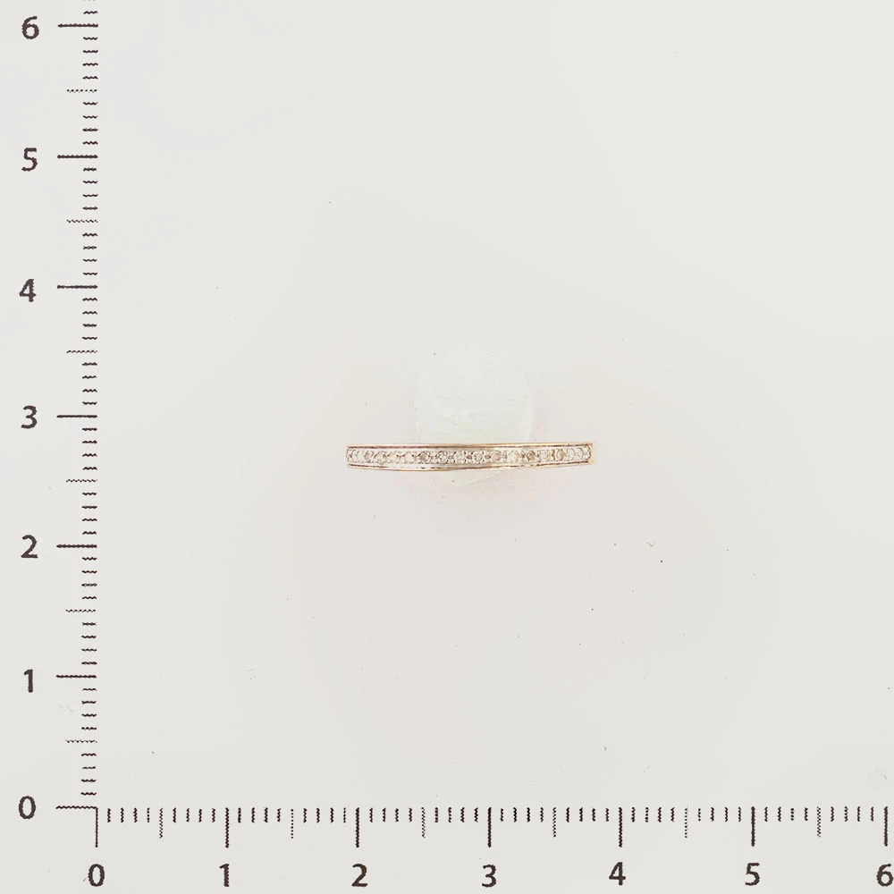 Кольцо с бриллиантом из красного золота 585 пробы