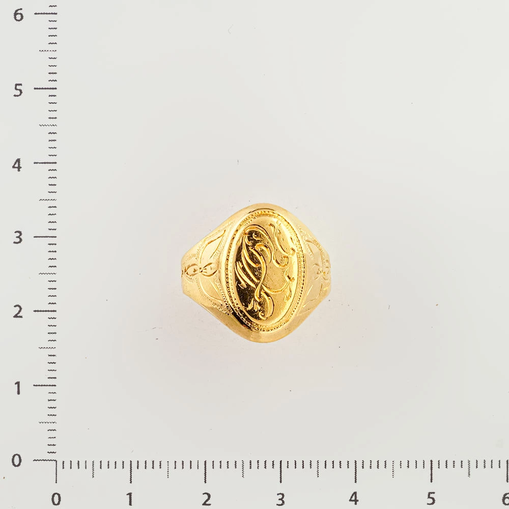 Кольцо из желтого золота 750 пробы