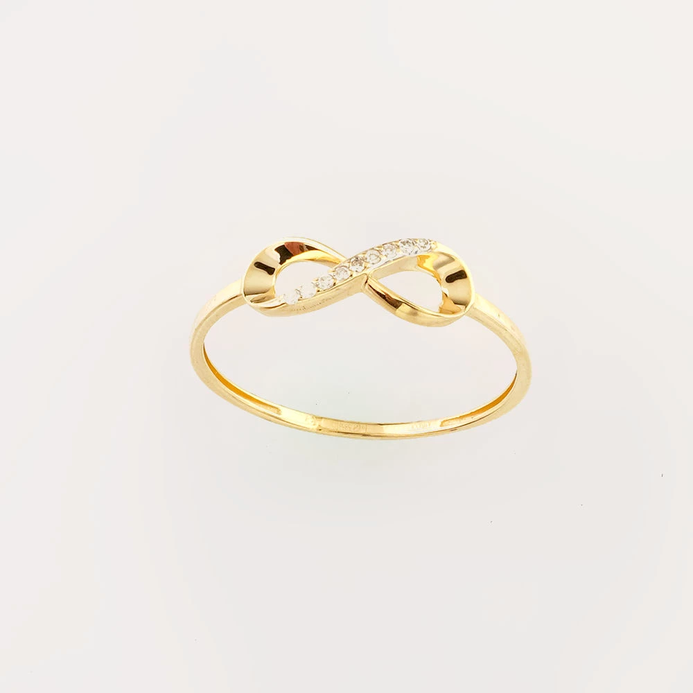 Кольцо с бриллиантом из желтого золота 585 пробы