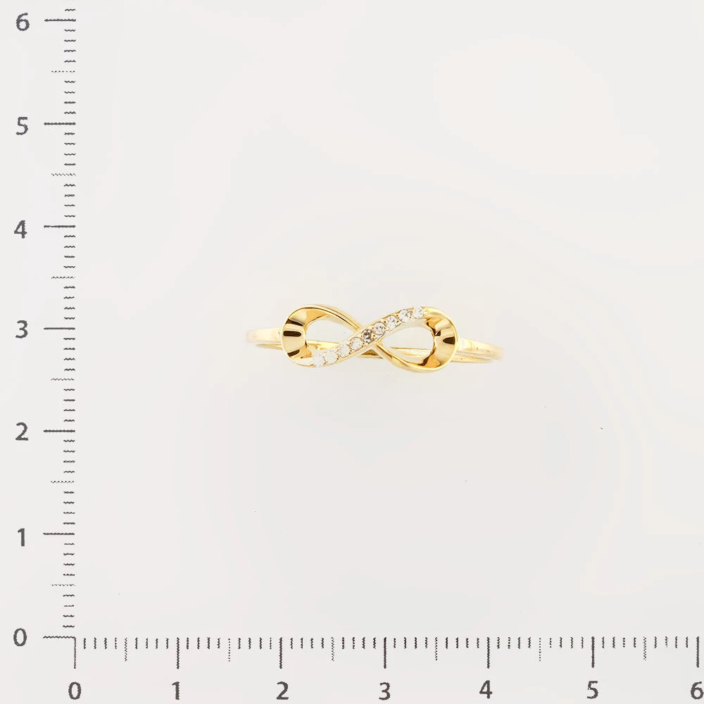 Кольцо с бриллиантом из желтого золота 585 пробы