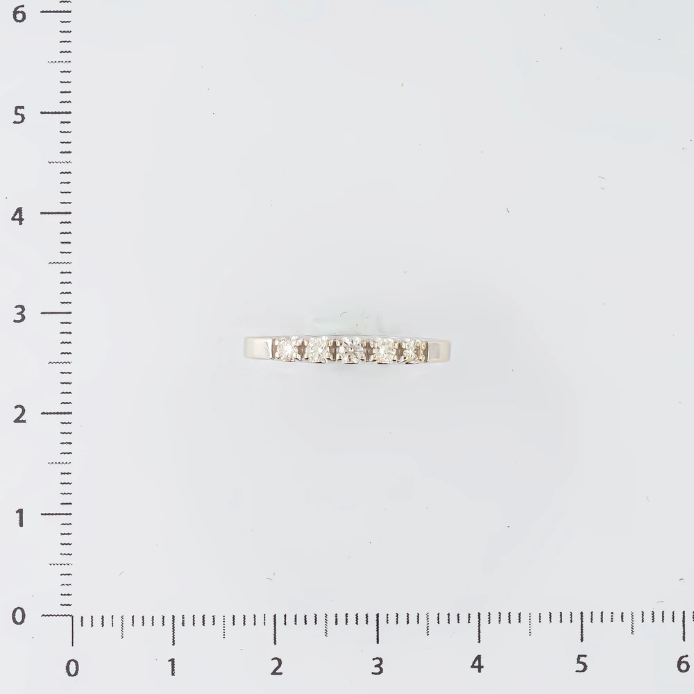 Кольцо с бриллиантом из белого золота 585 пробы