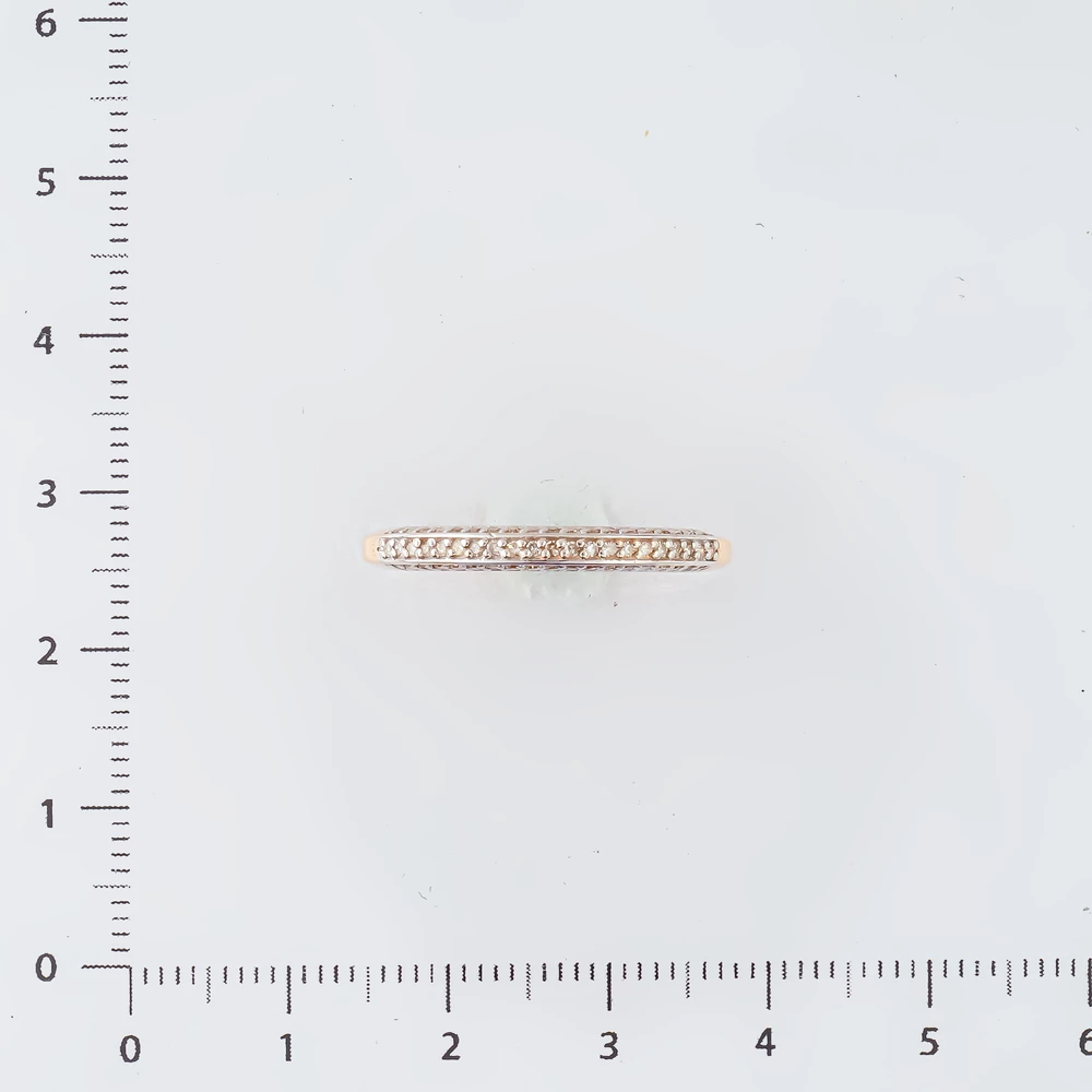 Кольцо с бриллиантом из красного золота 585 пробы