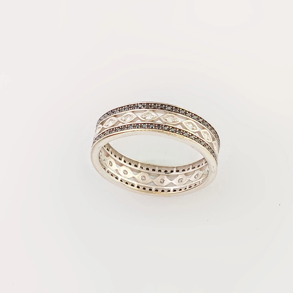 Кольцо с бриллиантом из белого золота 585 пробы