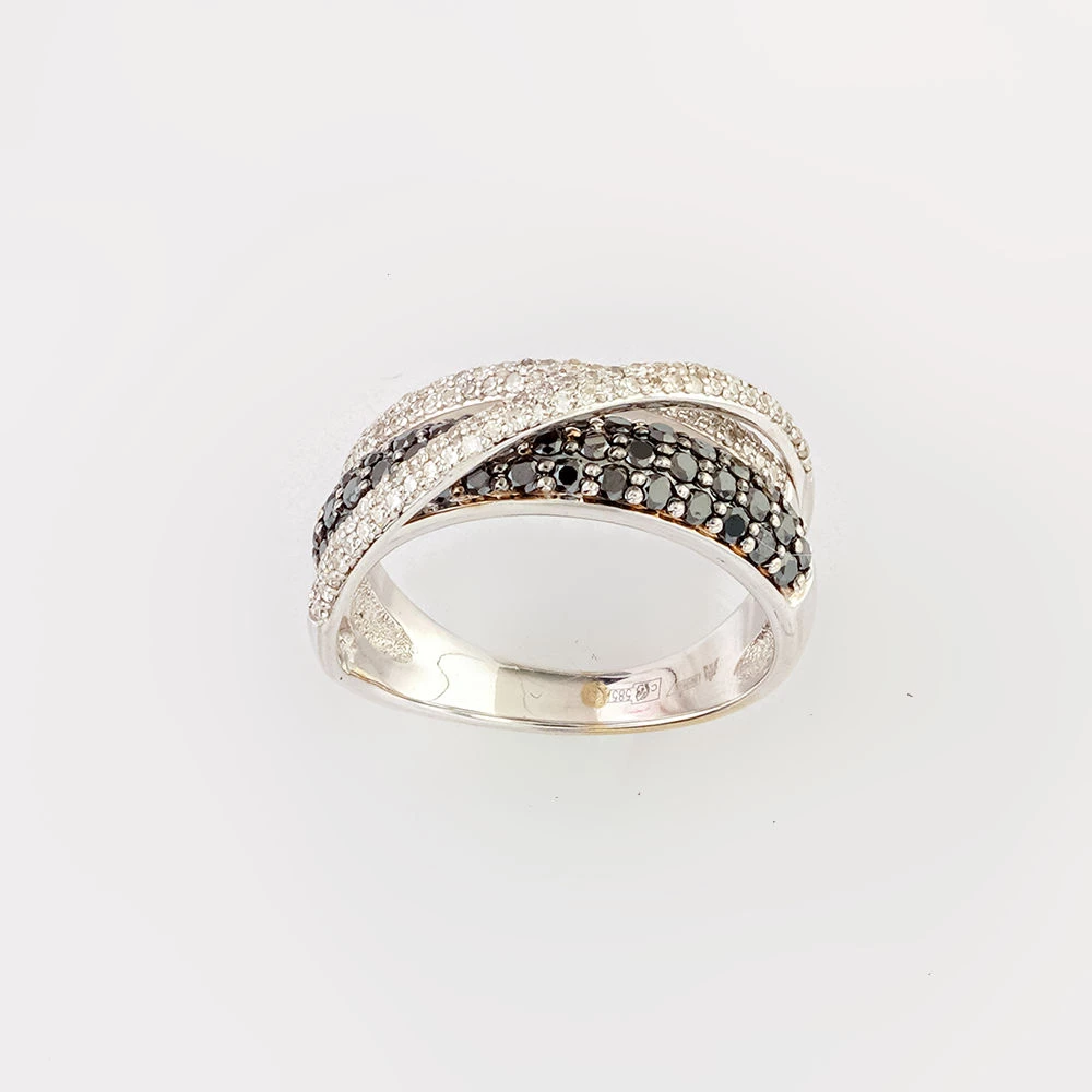 Кольцо с бриллиантом из белого золота 585 пробы