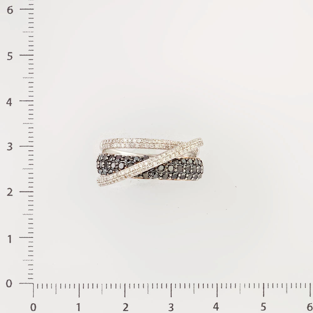 Кольцо с бриллиантом из белого золота 585 пробы