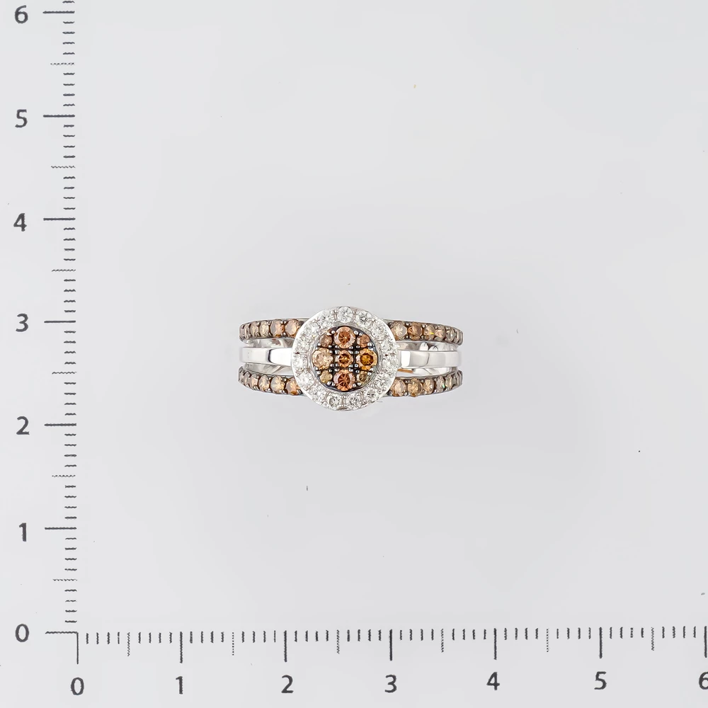 Кольцо с бриллиантом из белого золота 585 пробы