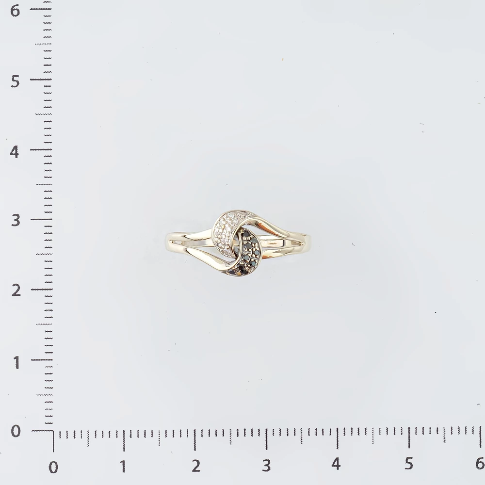 Кольцо с бриллиантом из белого золота 585 пробы