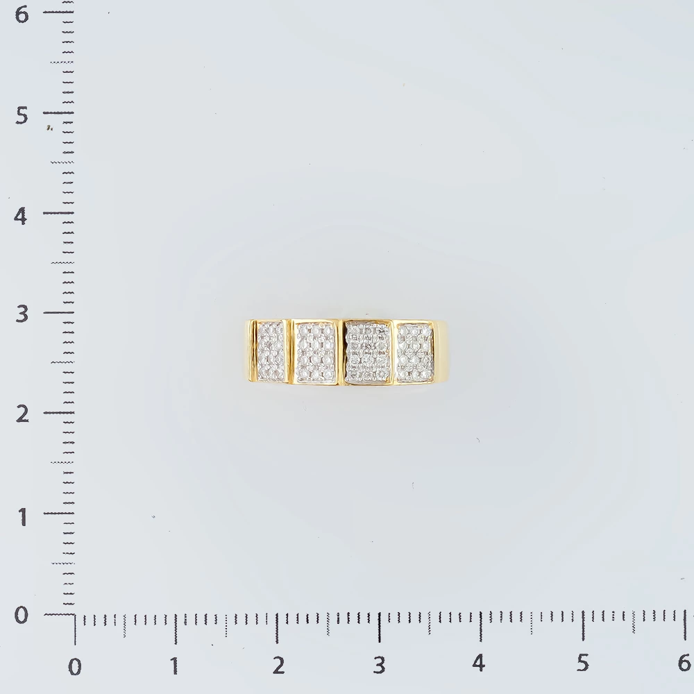 Кольцо с бриллиантом из желтого золота 585 пробы