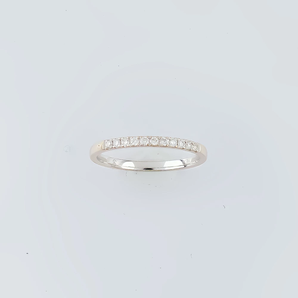 Кольцо с бриллиантом из белого золота 585 пробы