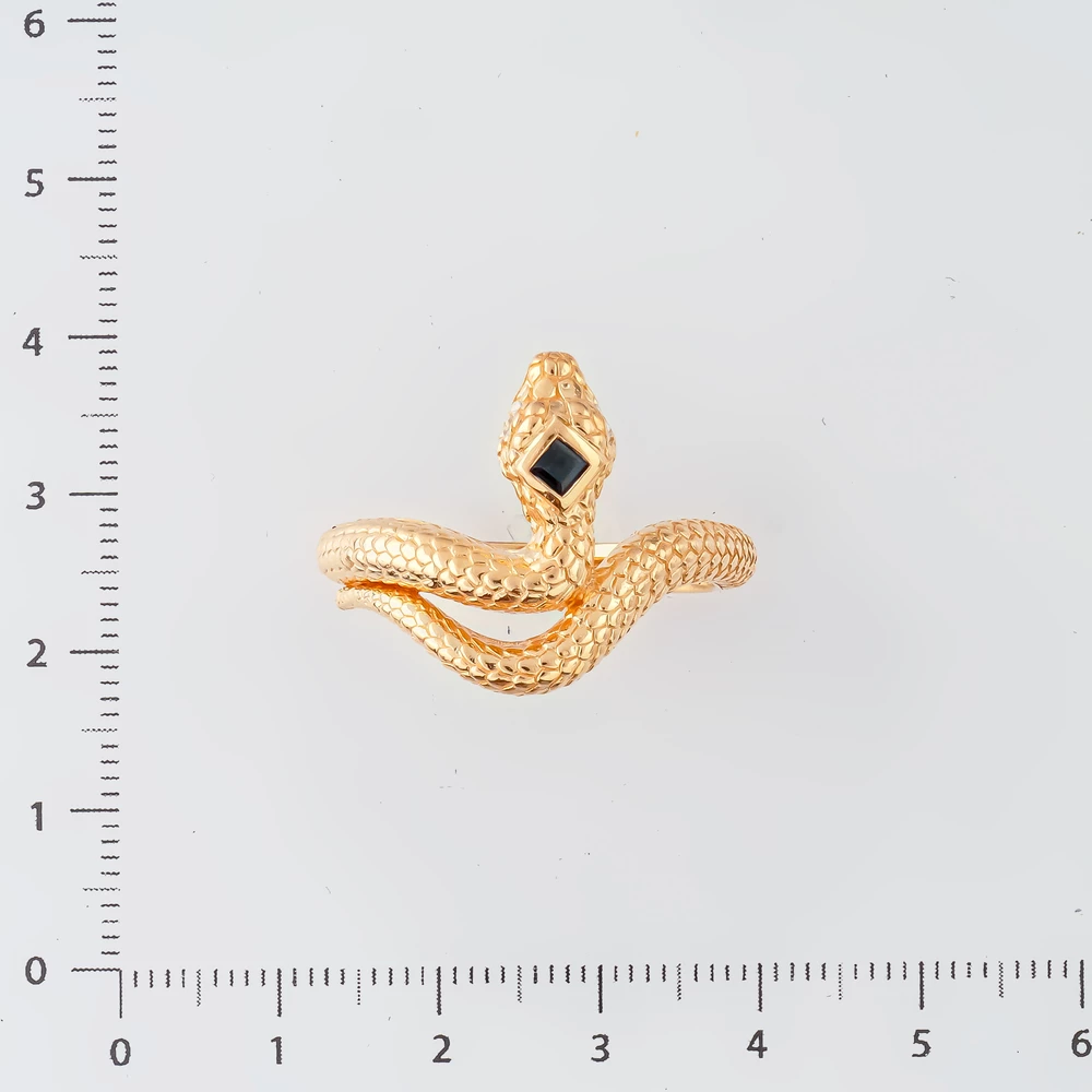 Кольцо с сапфиром из красного золота 585 пробы