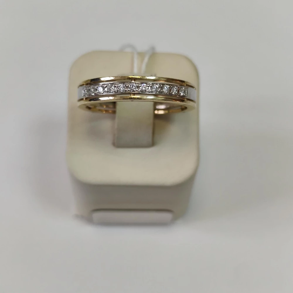 Кольцо с бриллиантом из желтого золота 585 пробы