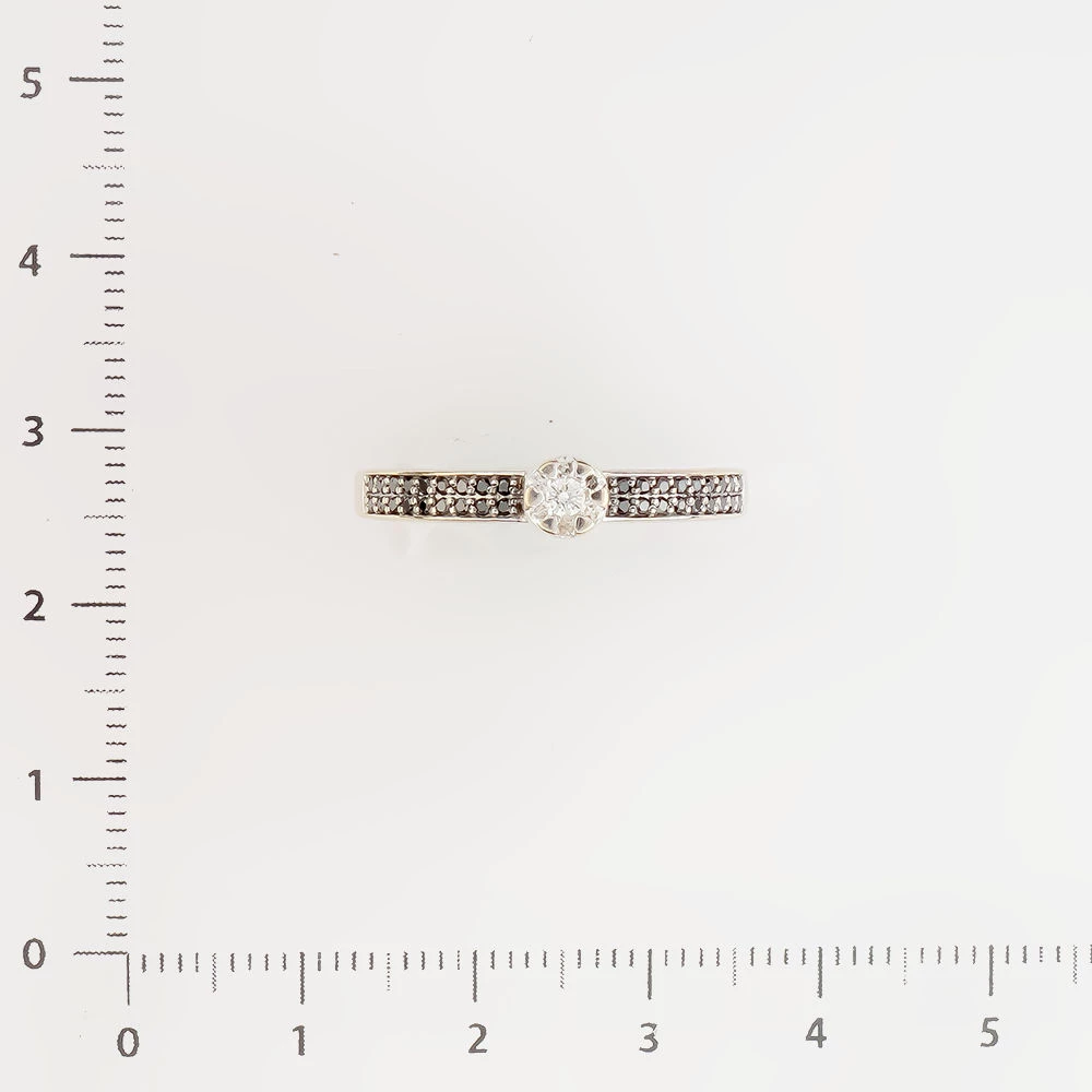 Кольцо с бриллиантом из белого золота 585 пробы