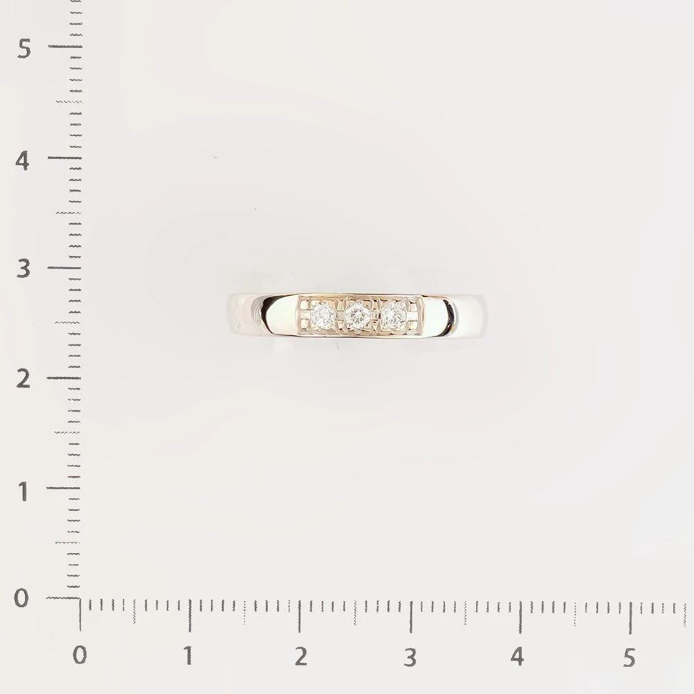 Кольцо с бриллиантом из белого золота 585 пробы