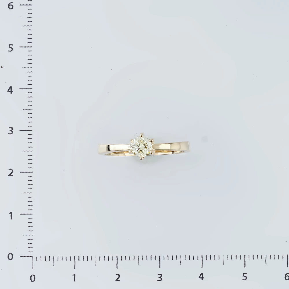 Кольцо с бриллиантом из белого золота 585 пробы