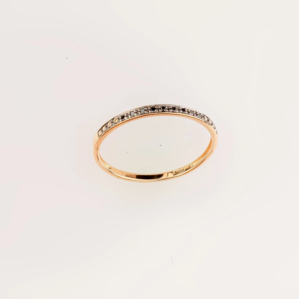 Кольцо с бриллиантом из красного золота 585 пробы