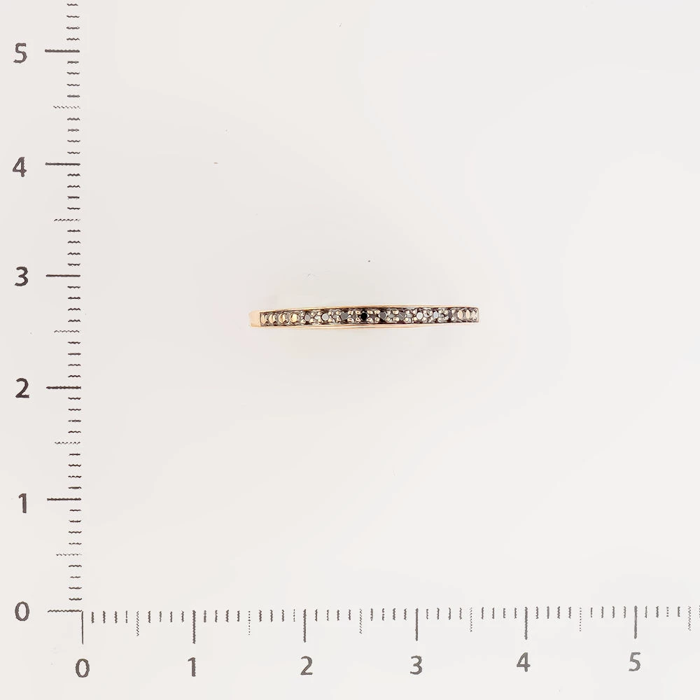 Кольцо с бриллиантом из красного золота 585 пробы