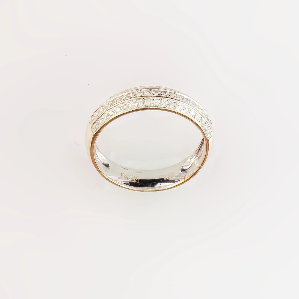 Кольцо с бриллиантом из белого золота 585 пробы