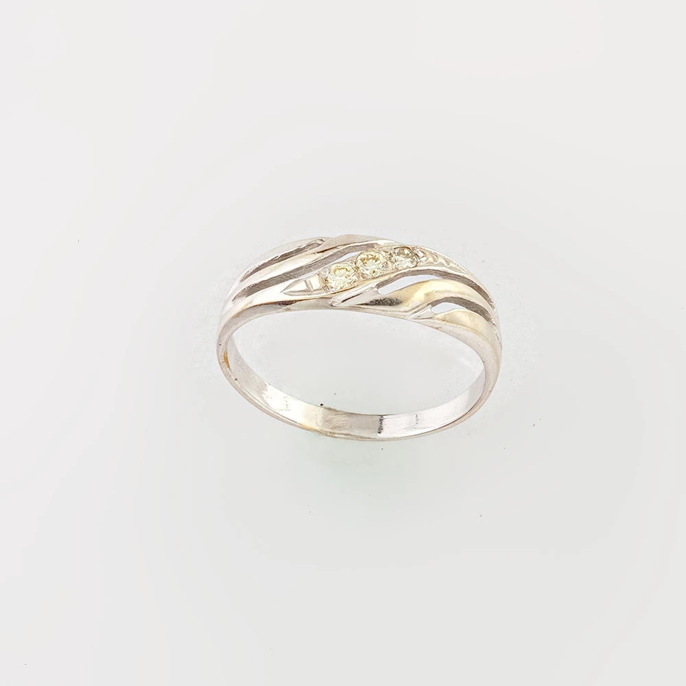 Кольцо с бриллиантом из белого золота 585 пробы