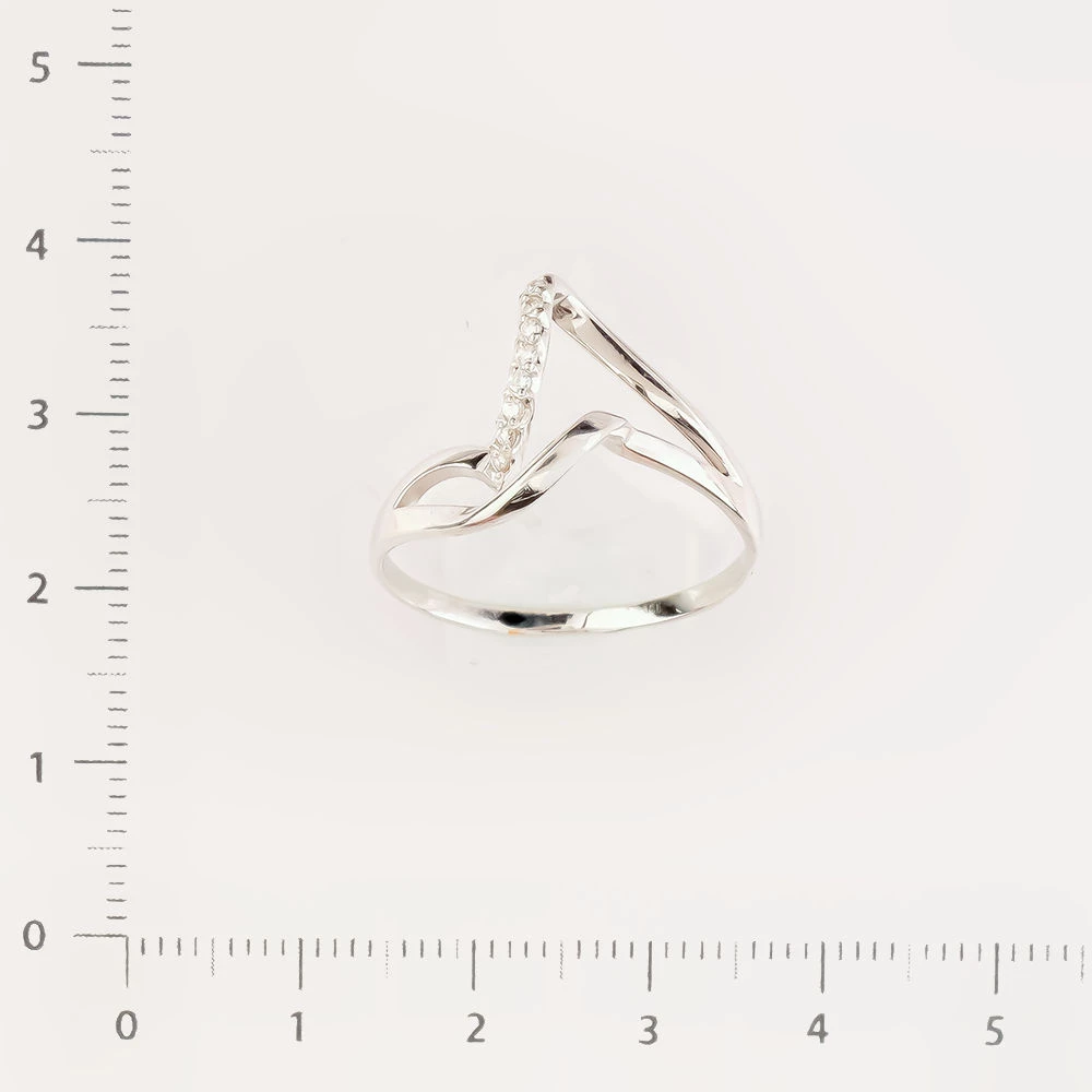 Кольцо с бриллиантом из белого золота 585 пробы