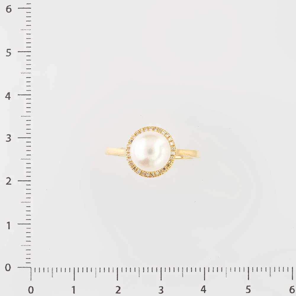 Кольцо с бриллиантом из желтого золота 585 пробы