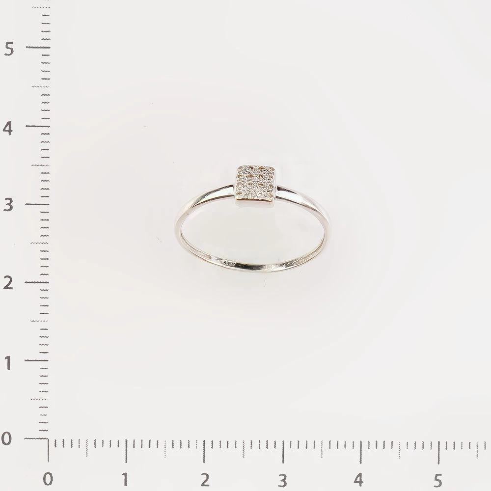 Кольцо с бриллиантом из белого золота 585 пробы