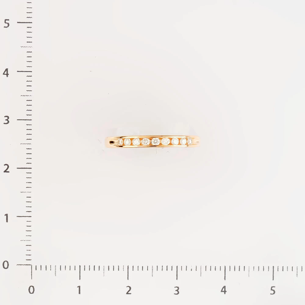 Кольцо с бриллиантом из красного золота 585 пробы