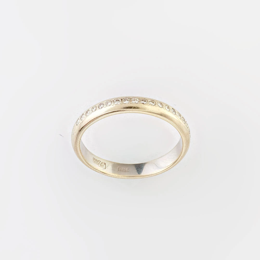 Кольцо с бриллиантом из белого золота 585 пробы