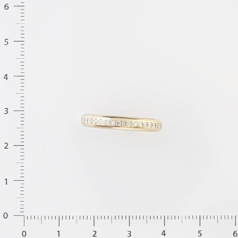 Кольцо с бриллиантом из белого золота 585 пробы