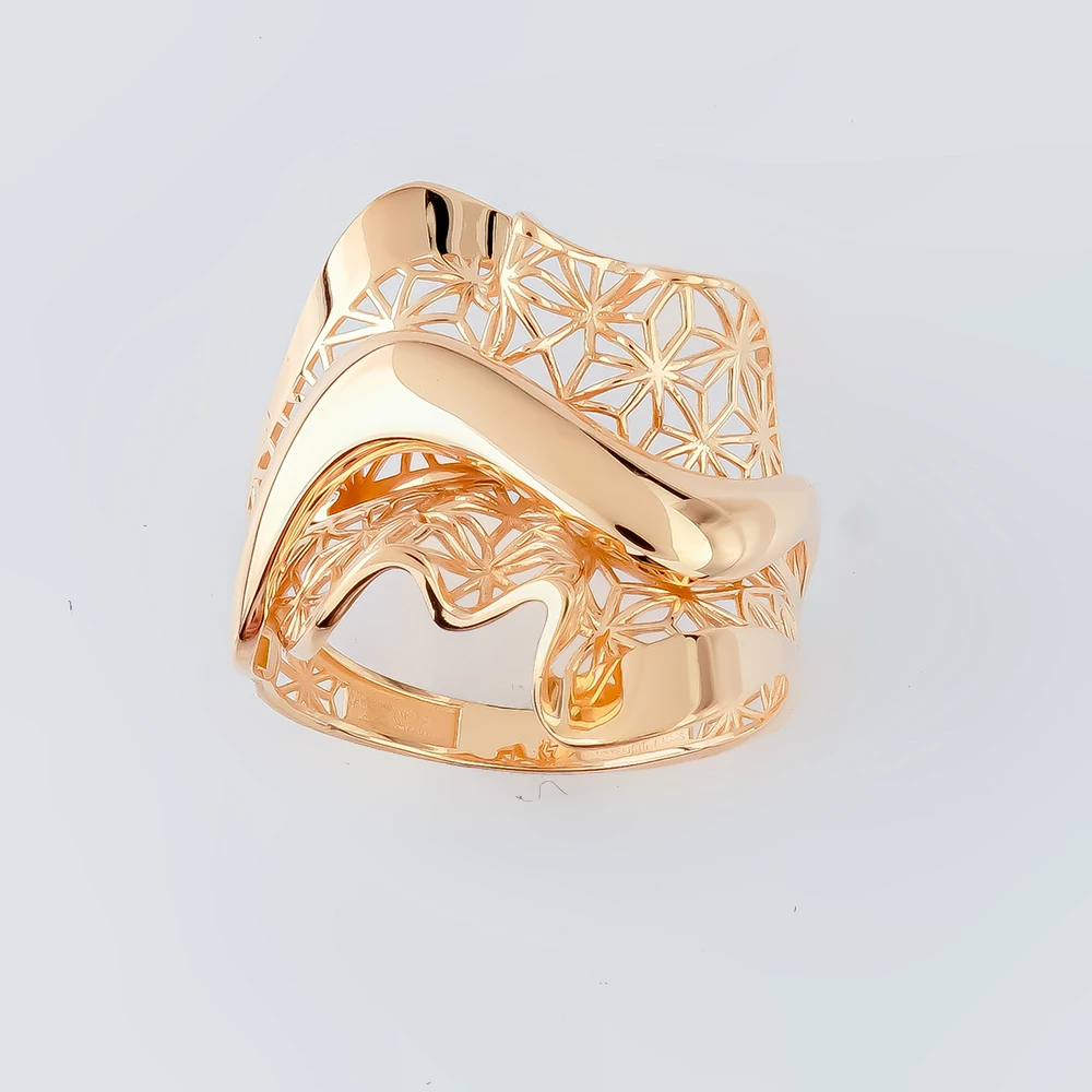 Кольцо из красного золота 585 пробы