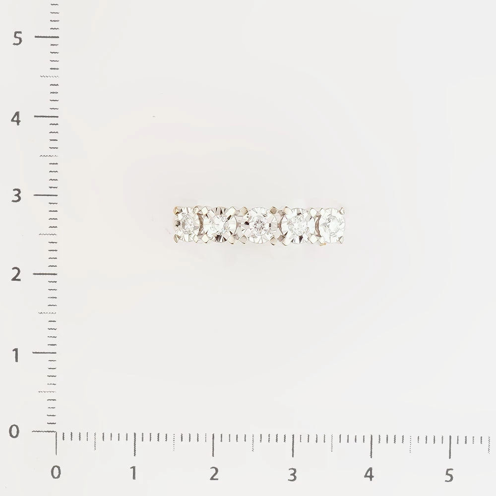 Кольцо с бриллиантом из белого золота 585 пробы