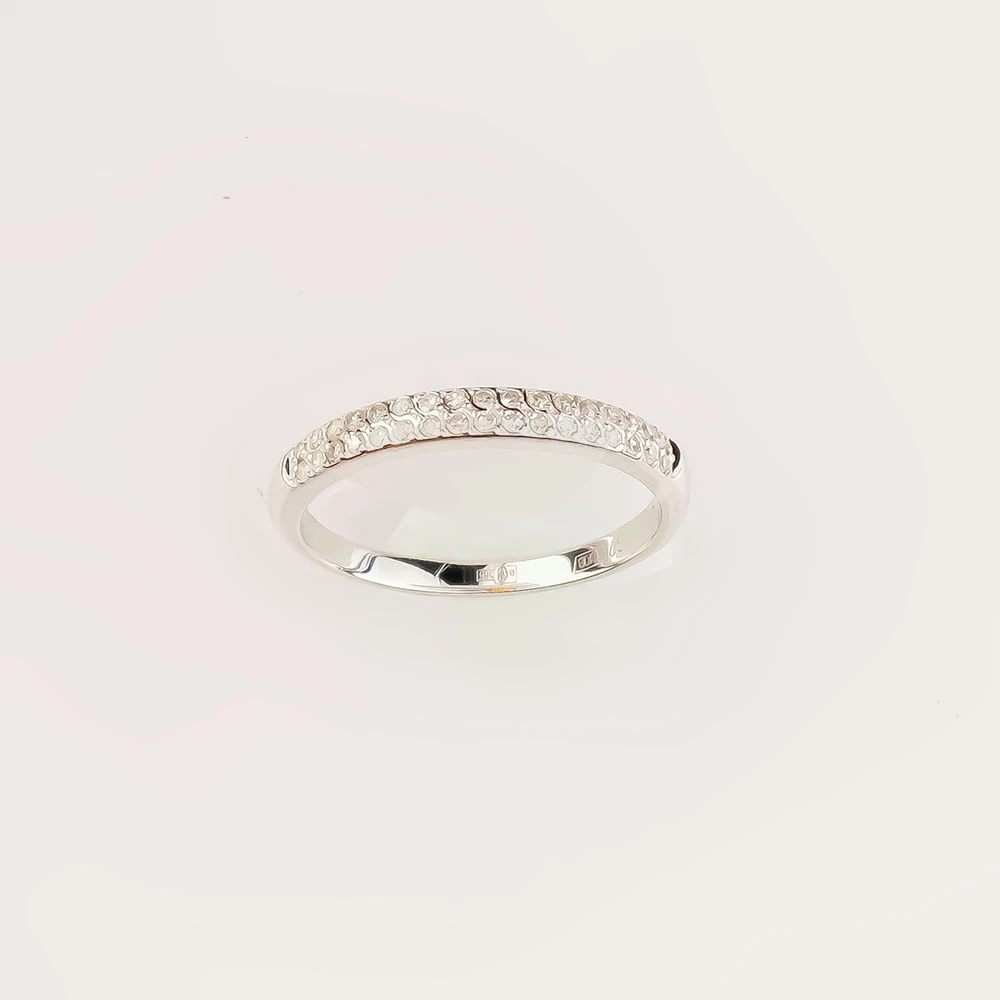 Кольцо с бриллиантом из белого золота 585 пробы