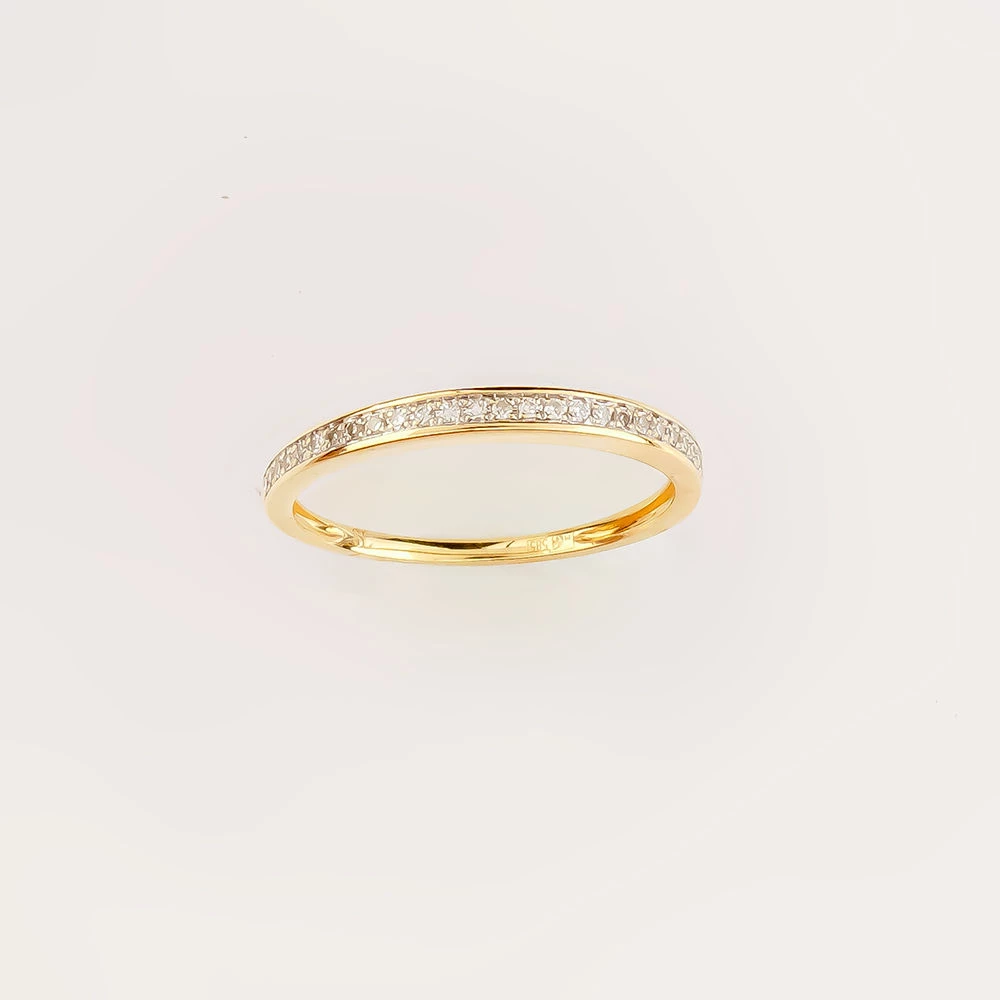 Кольцо с бриллиантом из желтого золота 585 пробы