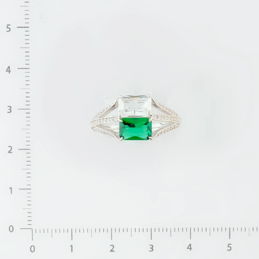 Кольцо с бриллиантом из белого золота 585 пробы