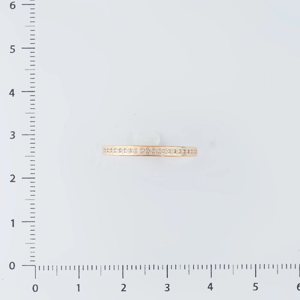 Кольцо с бриллиантом из красного золота 585 пробы