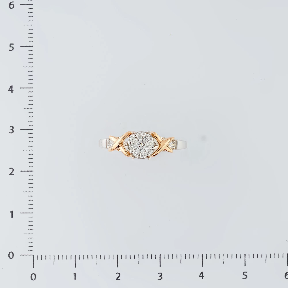 Кольцо с бриллиантом из белого золота 585 пробы Кольцо с бриллиантом из белого золота 585 пробы