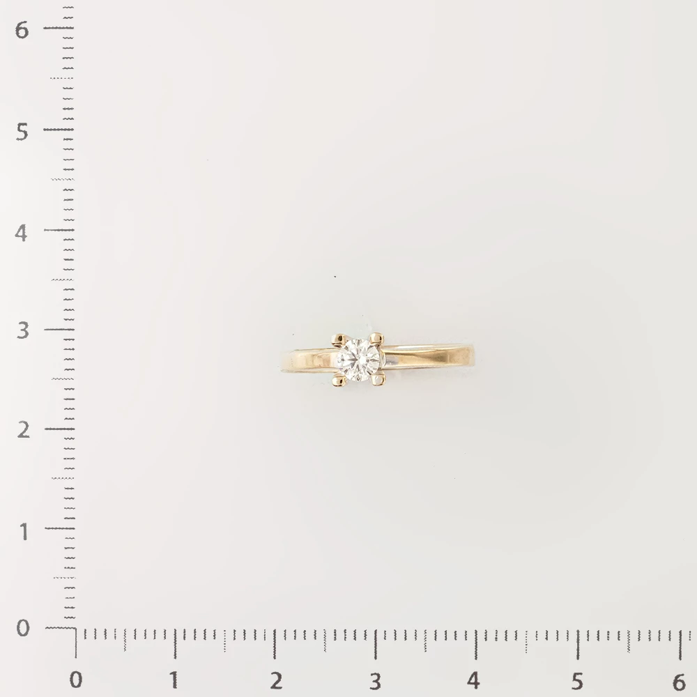 Кольцо с бриллиантом из белого золота 585 пробы