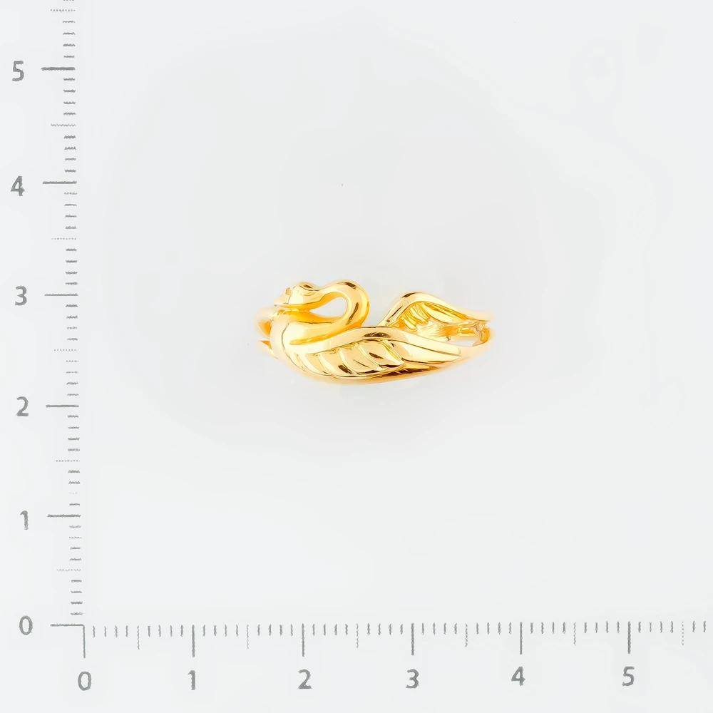 Кольцо из желтого золота 750 пробы