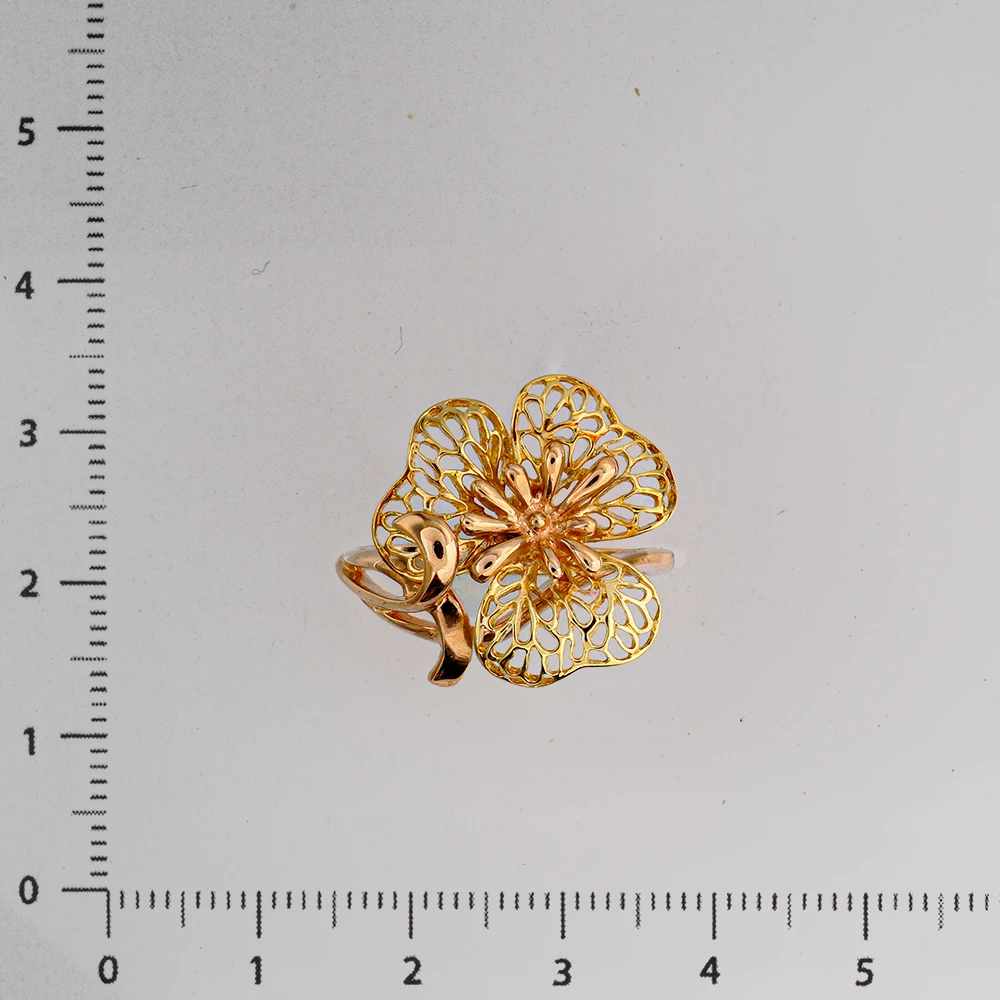 Кольцо из красного золота 585 пробы