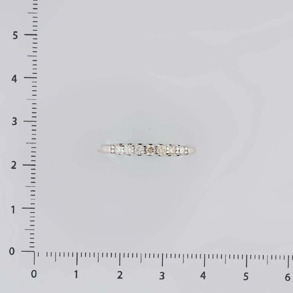 Кольцо с бриллиантом из белого золота 585 пробы