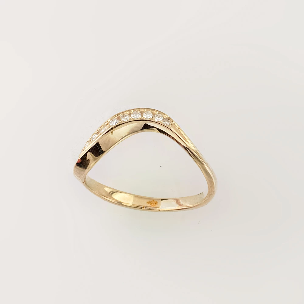 Кольцо с бриллиантом из белого золота 585 пробы