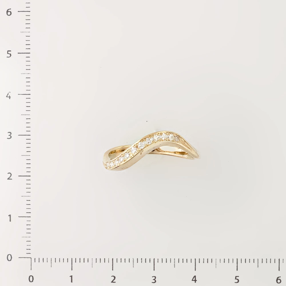 Кольцо с бриллиантом из белого золота 585 пробы