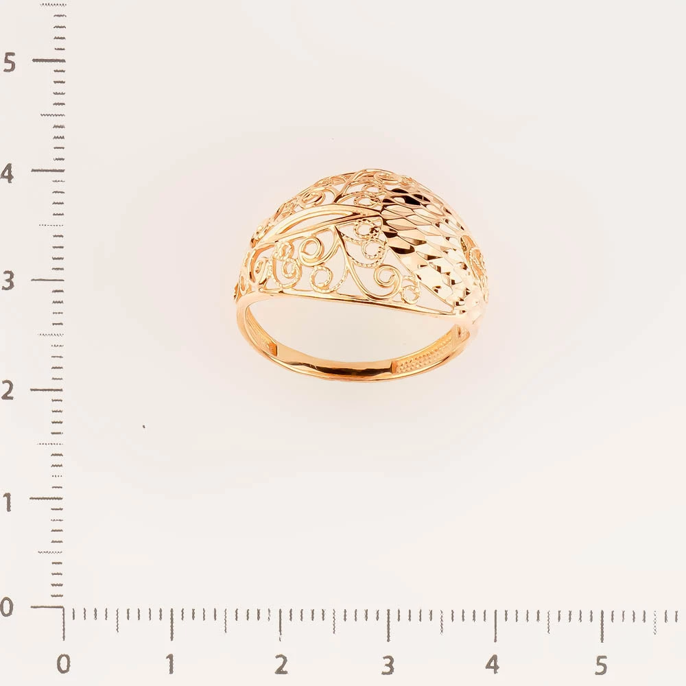 Кольцо из красного золота 585 пробы