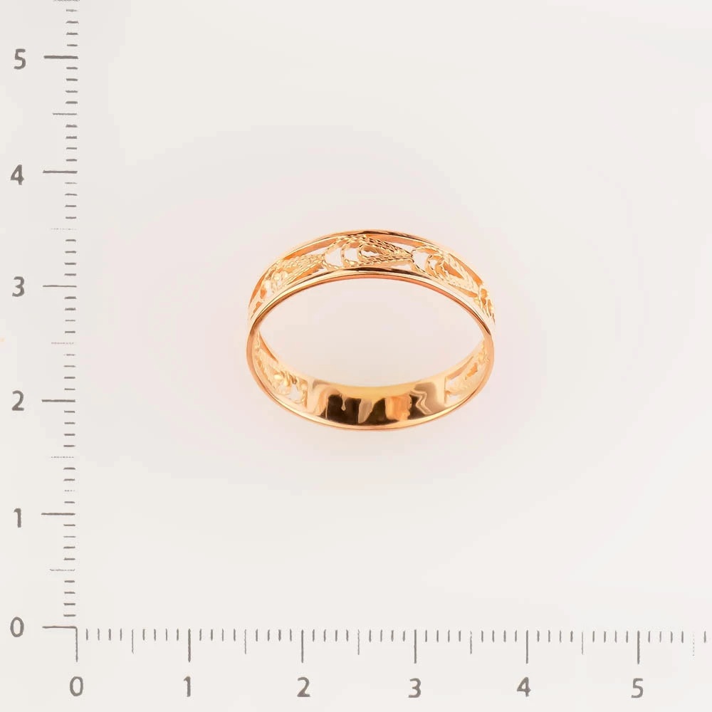 Кольцо из красного золота 585 пробы